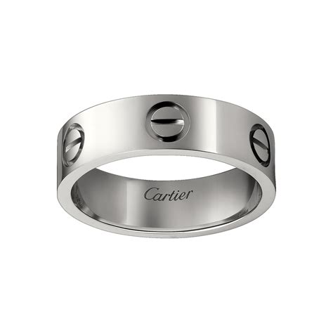 cartier screw ring silver|cartier love ring markings.